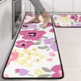 thumbnail image 2 of Kitchen Rugs Sets Of 2,Pioneer Flower Floral Print Pattern Anti Fatigue Kitchen Mat Rugs Non Slip Washable,Decorative Kitchen Floor Mats for Kitchen,Sink,Laundry,17"x47"+17"x47", 2 of 5