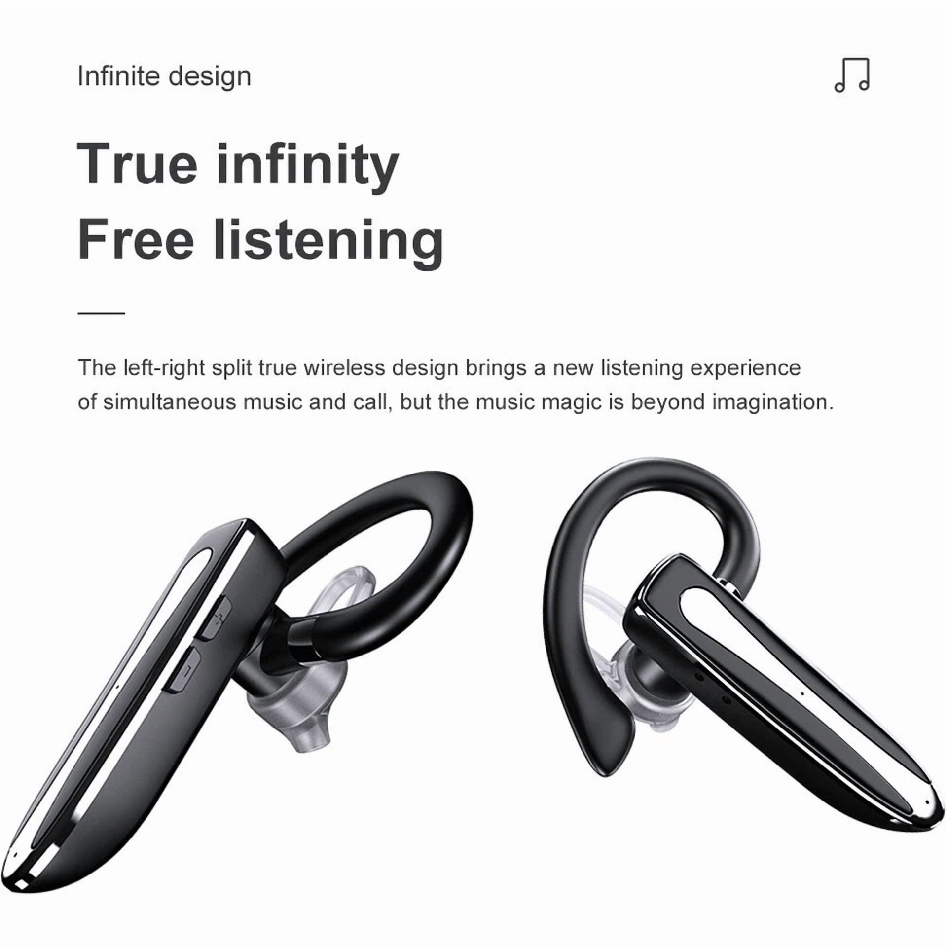 BUTTERFLY- Bluetooth 5.3 Wireless Earpiece Headset Driving Trucker Earbuds Noise Cancelling
