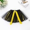 thumbnail image 2 of Godom Girls Patchwork Tutu Skirt 2T-11T Layered Mesh Elastic Waist Princess Dance Party Costume,Black, 2 of 4