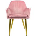 thumbnail image 2 of Sillón Comedor Eames Tapizado Rack & Pack  Rosa Terciopelo Sala Habitación, 2 of 4