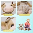 thumbnail image 3 of Peluche de peluche HUOGUO con forma de vaca rural, 32 cm, para regalo para niños, 3 of 4