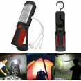 thumbnail image 1 of Luz de trabajo de emergencia recargable por USB con soporte (roja), 1 of 5