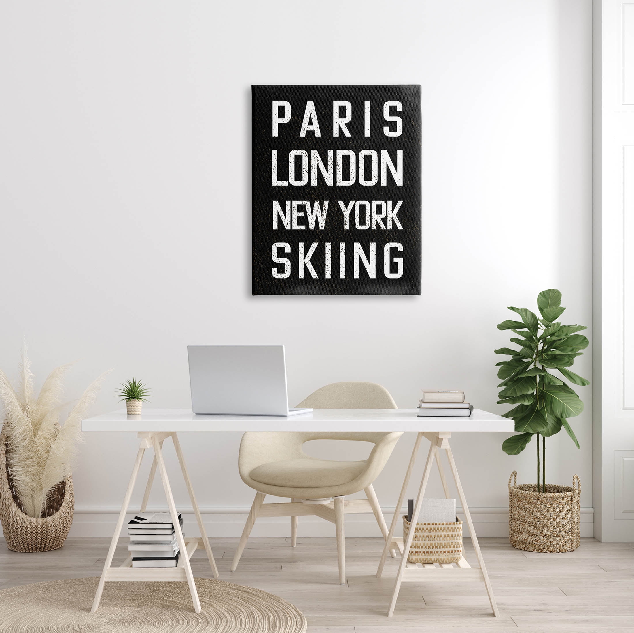 Stupell Industries Worldwide Skiing Winter Sports Graphic Art Gallery Wrapped Canvas Print Wall Art, Design by Valerie Weiners