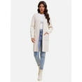 thumbnail image 3 of Women's Open Front Coatigan Sweater Long Sleeve Casual Knit Lapel Cardigan Coat with Pockets, 3 of 7