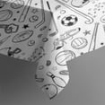 thumbnail image 3 of Baseball Football Pattern Rectangle Tablecloth 60"x84",Waterproof Polyester Rectangle Table Cloth, Wipeable Spillproof Polyester Tablecloth for Dining, Camping, Indoor and Outdoor, 3 of 5