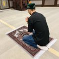 thumbnail image 4 of Islam Prayer Mat With Tassels Portable Muslim Praying Mat For Travel Soft Elegant Turkish Prayer Rug 70x108cm, 4 of 5
