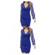 thumbnail image 4 of Guardurnaity Primavera otoño mujeres Sexy encaje vestido de manga larga niñas transpirable estilo Casual vestidos con cuello en V ropa de fiesta Type5 NO5, 4 of 6