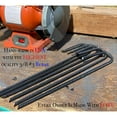 thumbnail image 5 of Urbalabs 12 inch Black Ground Anchor Rebar Stakes Anti Rust Heavy Duty J Hook Steel Metal Ground Anchors 3/8 inch 12 pk, 5 of 7