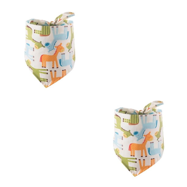 Methold Bufanda de baba para mascotas, toalla Triangular ajustable de algodón, lavable, reutilizable, decoración, collares, regalos de aseo Tipo 1 2piezas