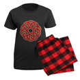 thumbnail image 5 of CafePress - Celtic Christmas Knot Women's Dark Pajamas - Women's Short Sleeve Print T-Shirt and Pants Dark Cotton Pajama Set, 5 of 7