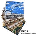 thumbnail image 2 of 10-Piece Leopard Camouflage Printed Cotton Fabric for DIY Sewing, 2 of 4