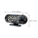 thumbnail image 2 of Reloj de alarma digital Proyección Digital despertador Reloj LED Relojes de alarma multifuncional Reloj, 2 of 5