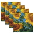 thumbnail image 5 of Qxltty Sweet Sunflowers Napkins 20×20in Perfect for Parties Dinners Weddings Cocktail Housewarming Cloth Napkins Set of 6, 5 of 8