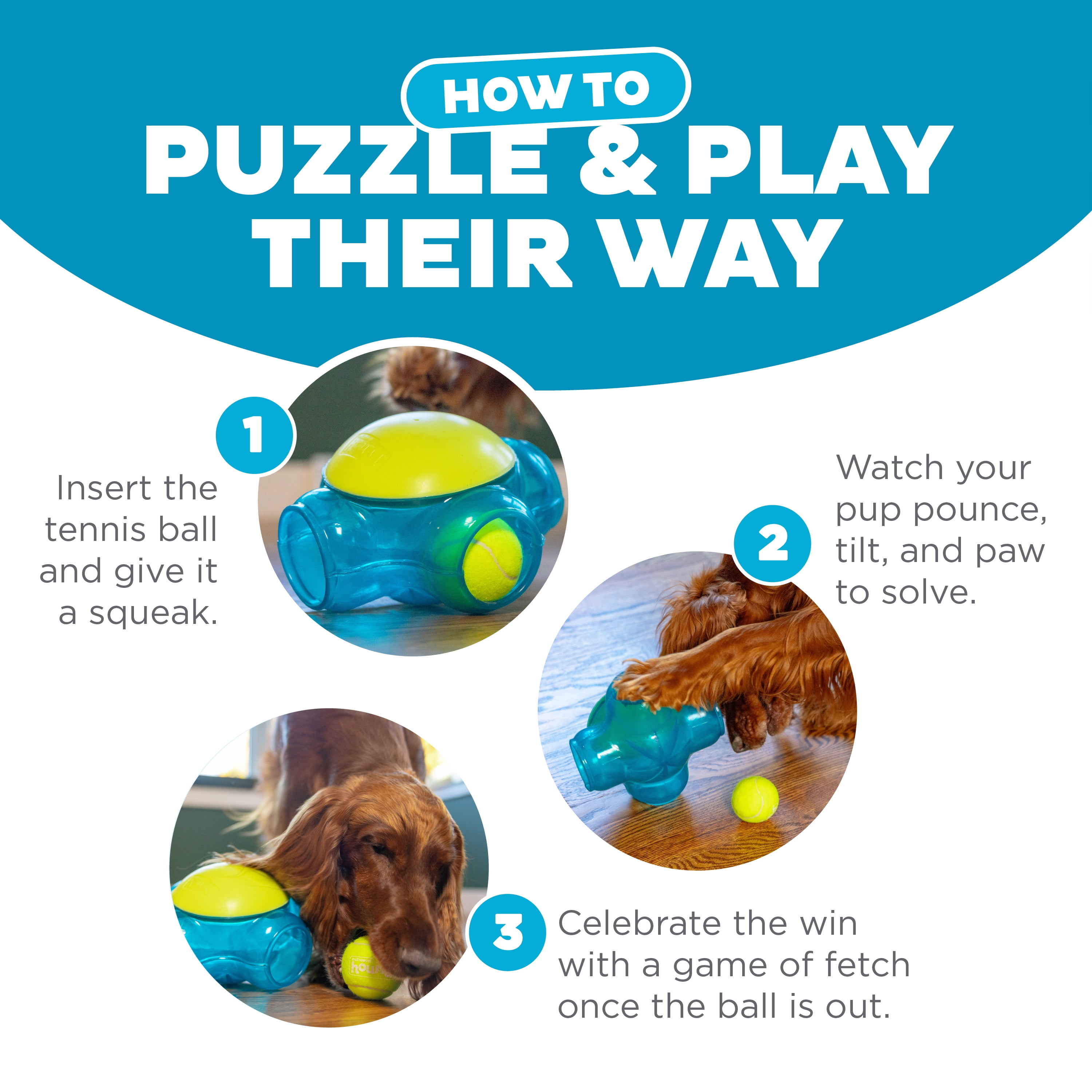 Outward Hound Tennis Maze Craze Interactive Squeaky Dog Toy, Green