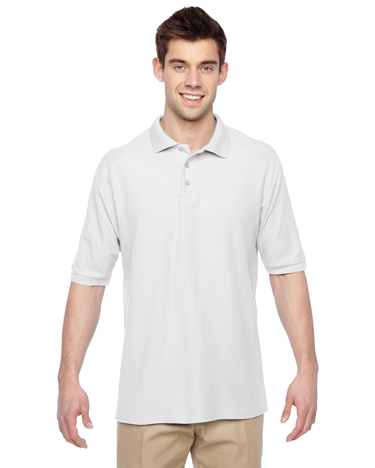 ik heb nodig dienen vis Jerzees Men's Welt Knit Collar 3 Button Pique Polo Shirt, Style 537MR -  Walmart.com