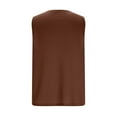 thumbnail image 4 of Stamzod Sleeveless Shirts for Men Solid Color Summer Basic Tank Top Men Casual Muscle Sports Tank Tops Coffee XXL, 4 of 6