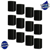 Theater Solutions TS425ODB Indoor or Outdoor Speakers Weatherproof Mountable Black 6 Pair Pack