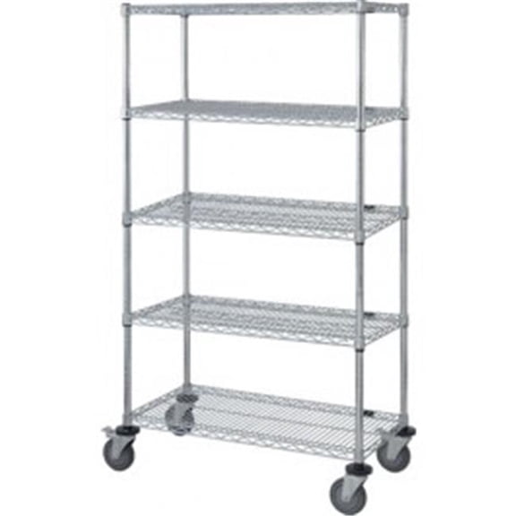 Quantum Storage M1860C46-5 5-Wire Shelf Mobile Cart - 63 in.