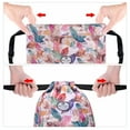 thumbnail image 2 of HAWEE Drawstring Bag Floral String Bag Sports Backpack Gym Sackpack with Side Pocket for Men Women, 2 of 7