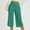 Green, variant on SwiftWear Wide Leg Capris for Women - High Waist Athletic Yoga Capri Pants with Side Pockets, Stretchy Workout Casual Comfort Fit S-2XL​