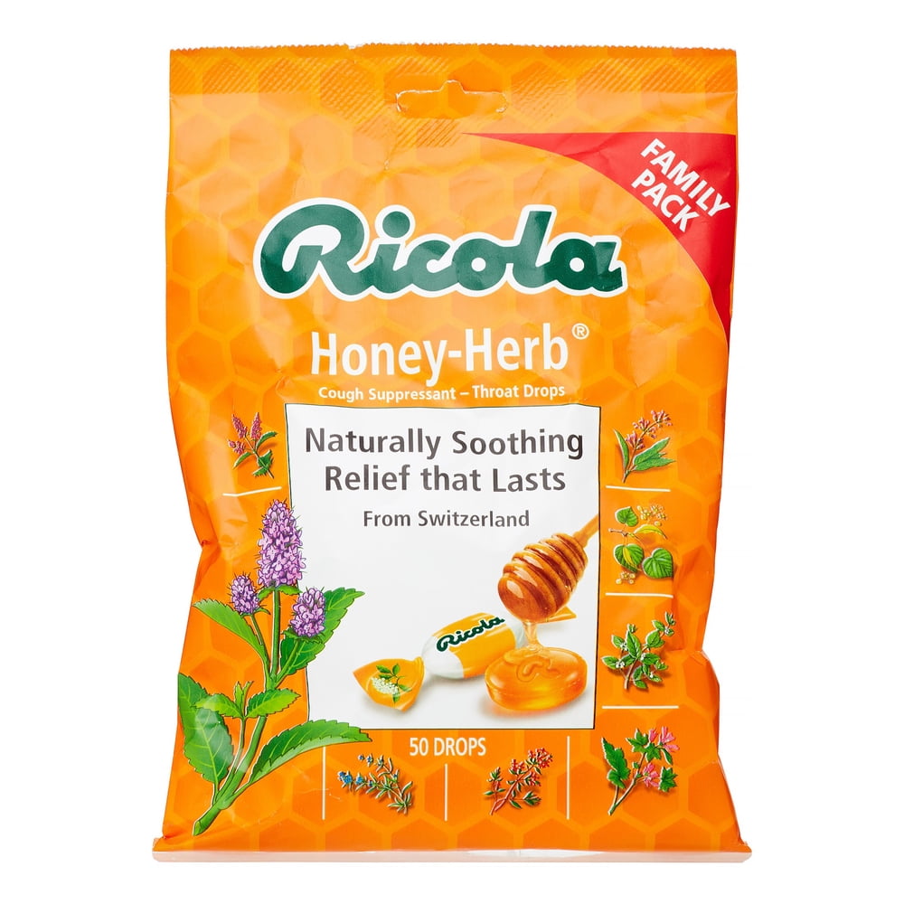 Ricola Throat Drops HoneyHerb, 50 Ct