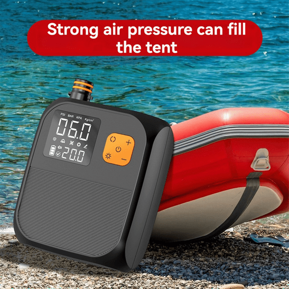 Portable Electric Air Pump 80W 8000mAh Battery Inflator for Paddle Boards, Boats and Kayaks Regular Bag