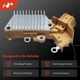 thumbnail image 4 of A-Premium Alternator Voltage Regulator Compatible with Toyota Tacoma 2005-2016 2.7L, Yaris 2006-2015 1.5L, 14.15V B-Circuit 14.15 Vset, 4 of 6