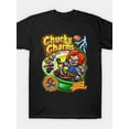 thumbnail image 2 of CHUCKY CHARMS T-Shirt à Imprimé Graphique pour Hommes, Haut en Coton Pur à Manches Courtes, Col Rond Confortable, Super Doux, Rafraîchissant, Léger, T-Shirt d'Été Décontracté, Parfait pour, 2 of 8