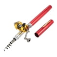 thumbnail image 7 of Combos Fishing Rod Reel Combo Set Mini Telescopic Portable Pocket Pen Fishing Rod Pole + Reel Aluminum Alloy Fishing Line Soft Lures Baits Jig Hooks, 7 of 7