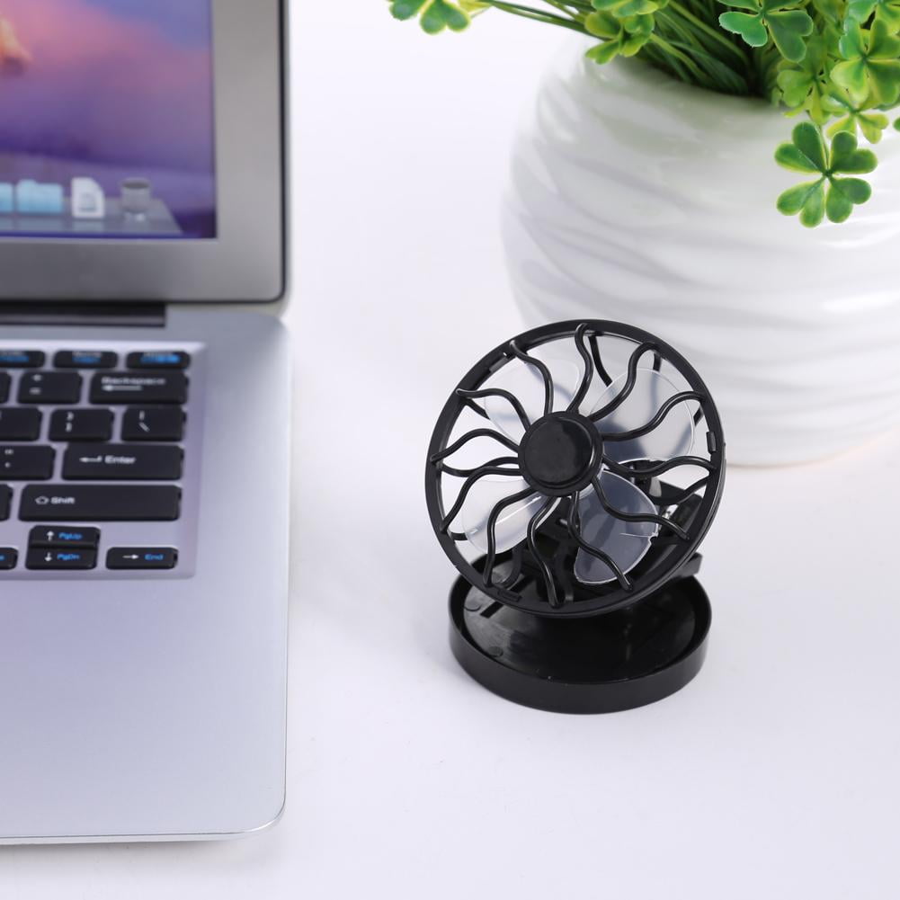 Sun Solar Powered Cooling Fan Clip-On Mini Solar Panel Cell Beach Outdoors