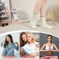 thumbnail image 4 of Loritta Fuzzy Socks for Women Slipper Winter Warm Cozy Socks with Grippers Womens 6 Pairs,Size 5-9, 4 of 6