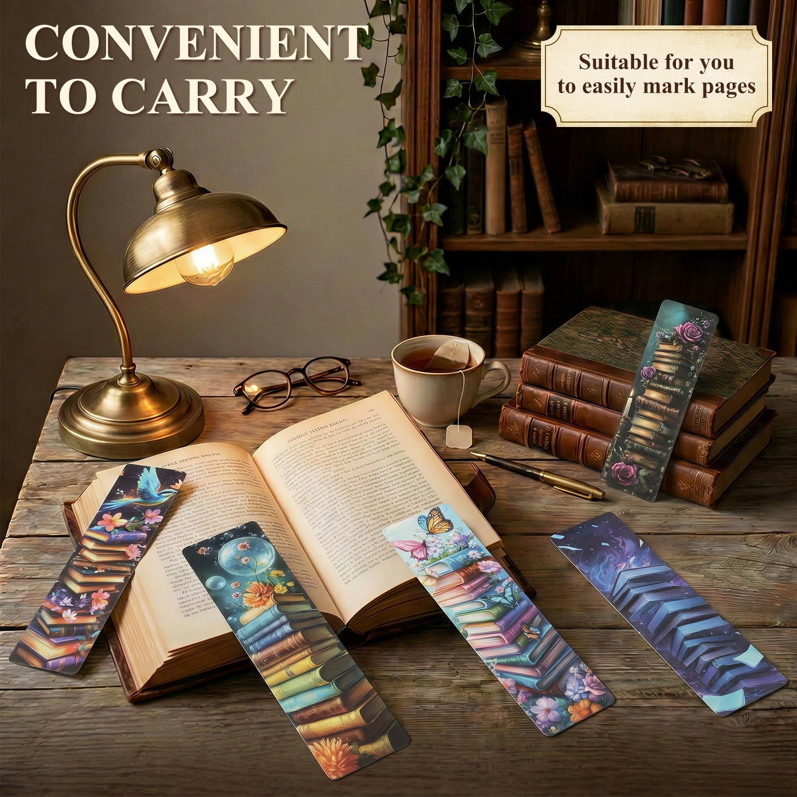 240 Pcs Love to Read Bookmarks Gift Bulk Retro Reading Reward Bookmarks Book Club Gift Reading Tracker for Classroom Teacher Student Prizes Book Week Sunday School Library Incentives