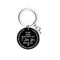 thumbnail image 2 of Creative DIY To My SON Black Stainless Steel Last Name 26 Letter Keychain 2.5cm, 2 of 8