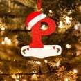 thumbnail image 4 of Fsqjgq Christmas Tree Decoration Pendant Personalized 26 Letter Christmas Ornaments Acrylic Red Hat Letters Funny Hanging Pendant Home Decor, 4 of 5