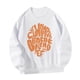 thumbnail image 2 of Sudadera para mujer, conjunto de jersey, ajuste holgado, estampado, elegante, cuello redondo, sudadera de manga larga, Tops para vacaciones, compras, M Yinane Camisa de entrenamiento, 2 of 8