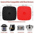thumbnail image 4 of Upgrade Reusable Air Fryer Liners with Raised Silicone | Patented Product | BPA Free Non-Stick Silicone Air Fryer Mats | Air Fryer Silicone Tray Accessories | 2 Size Options – 9 Inch Squar, 4 of 7