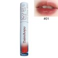 thumbnail image 2 of 2 Lápiz labial con espejo de flores, textura mate, brillo labial resistente al agua, tinte labial de larga duración, 2 of 5