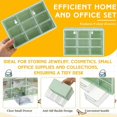 thumbnail image 3 of 2 Pcs Small Drawer Organizer 9 Drawer Teacher Toolbox Mini Drawer Organizer with Clear Drawers Desktop Storage Box Jewelry Storage Case Makeup Drawers, 3 of 5