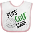 thumbnail image 3 of Inktastic Pops' Golf Buddy with Golf Ball Boys or Girls Baby Bib, 3 of 4