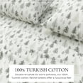 thumbnail image 5 of Great Bay Home Lodge Flannel Sheet Set - 100% Turkish Cotton - Double Brushed (King, Truckee - Grey), 5 of 6