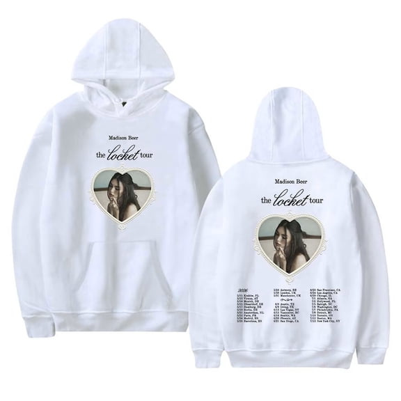 Madison Beer The Locket 2026 Tour Merch Hoodies Men Women Hooded Sweatshirt Fashion Tops