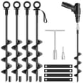 thumbnail image 1 of Trampolín resistente Ground Anchors Berein de 18 pulgadas, 4 paquetes, 1 of 7