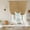 Brown, variant on Farmhouse Balloon Curtains for Windows, Bedroom Curtains 54 Inch Length, Country Chic Plaid Gingham Burlap Texture Tie Up Curtains Panels Thermal Insulated Bathroom Curtains Window 42"x54"