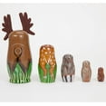 thumbnail image 5 of Bits and Pieces "Woody And Friends" American Woodland Nesting Dolls Set of 5 Dolls From 5.5" Tall, 5 of 6