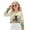 Black Cat Hippie Flower, variant on Stylish Girls Crop Top Long Sleeve Crewneck Cropped Sweatshirt Comfy Sweater for Fall Winter Fashion Age 9-10 Kids Youth Teens, Cat Peach Blossom