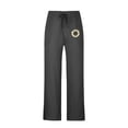 thumbnail image 4 of Dxzfnsa Cotton and linen men's summer beach pants, featuring a loose fit, an elastic waistband with a drawstring, and a daisy pattern mens pants(Dark Gray,XL), 4 of 4