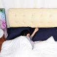 thumbnail image 4 of PiccoCasa Soft 1800 Microfiber Oxford Pillowcases 2Pcs, Queen Navy, 4 of 7