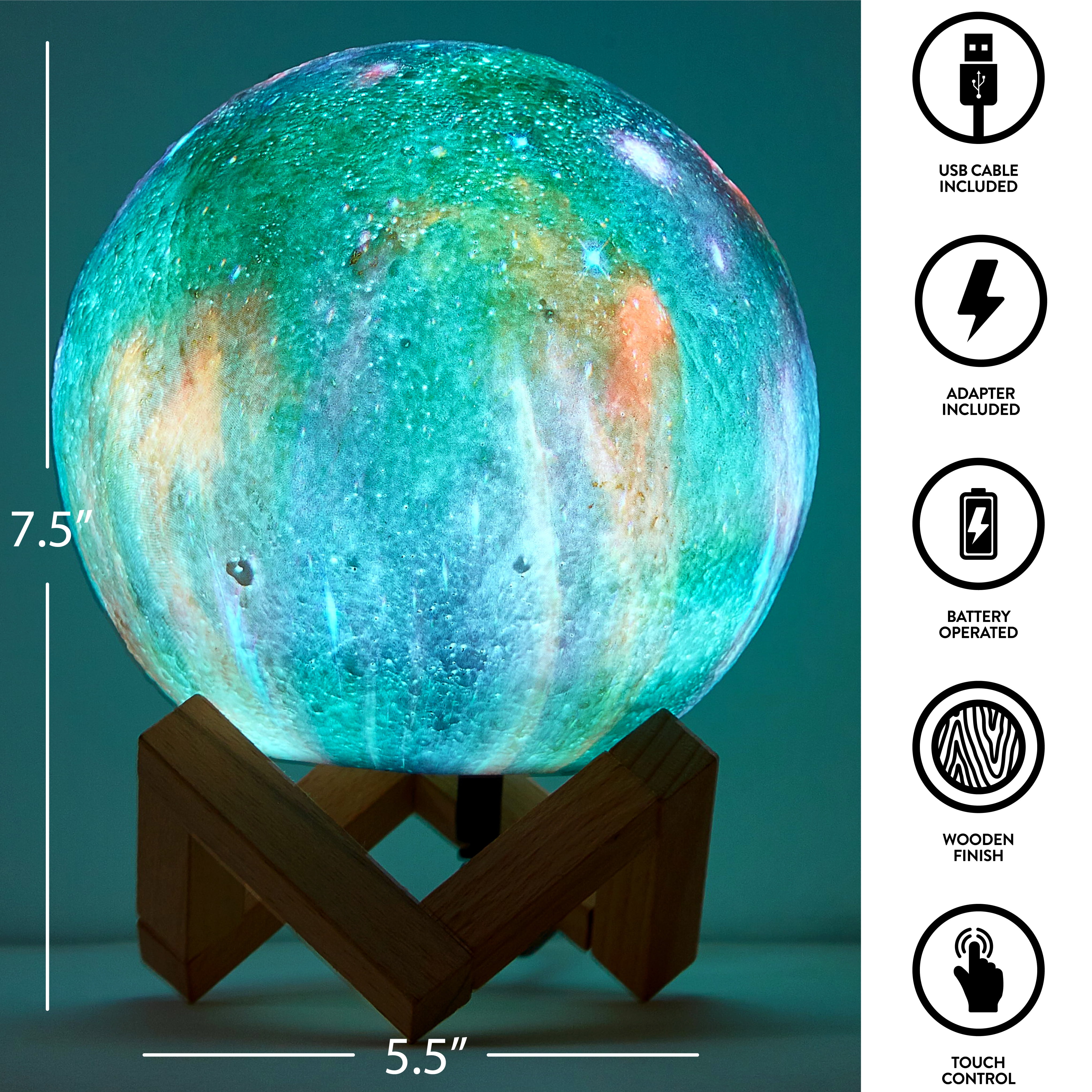 Galaxy Moon Lamp - Nova Lights