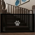 thumbnail image 3 of Adjustable Dog Gate for Stairs & Doorways, 30.7" Tall Pet Safety Gate with Breathable Mesh Screen, Indoor Barrier Fits 70.8" Wide Openings for Puppies & Dogs, 3 of 3