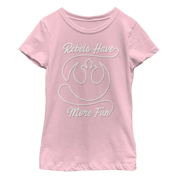 Girl's Star Wars Rebels Have More Fun  Graphic Tee Light Pink Small